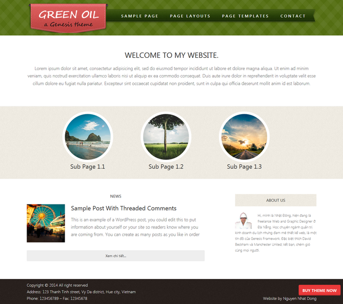 Green Oil - Genesis child theme