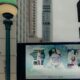 Digital advertising banner on screen - display advertising for hotels
